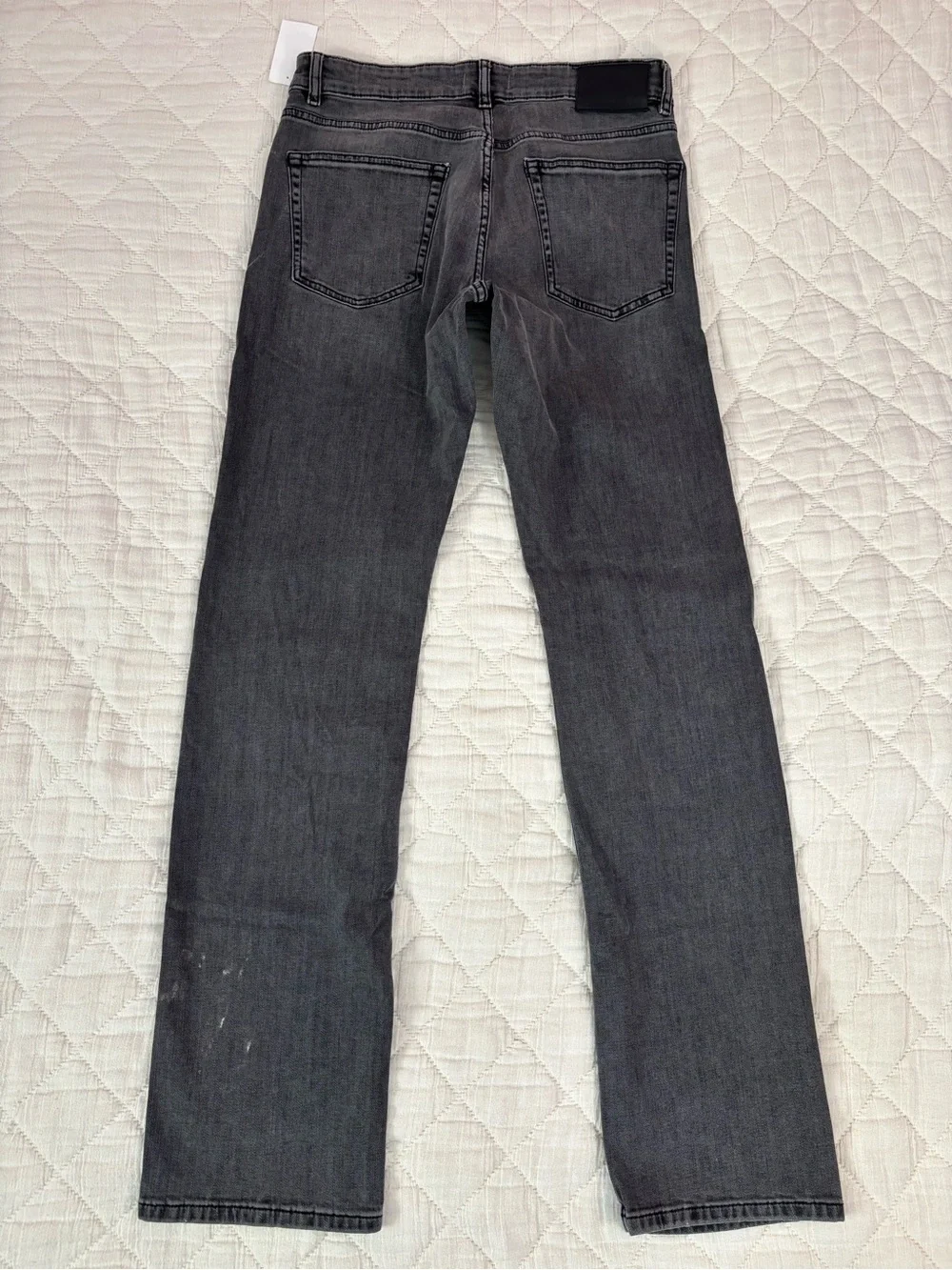 NWT DL1961 Men Avery Modern Straight Leg Jeans In Dark Grey Wash Sz 31x34
